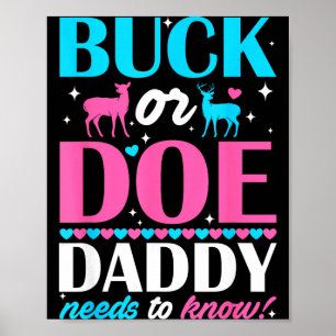Hane Eller Doe Pappa Måste Veta Könsbevarare R Poster