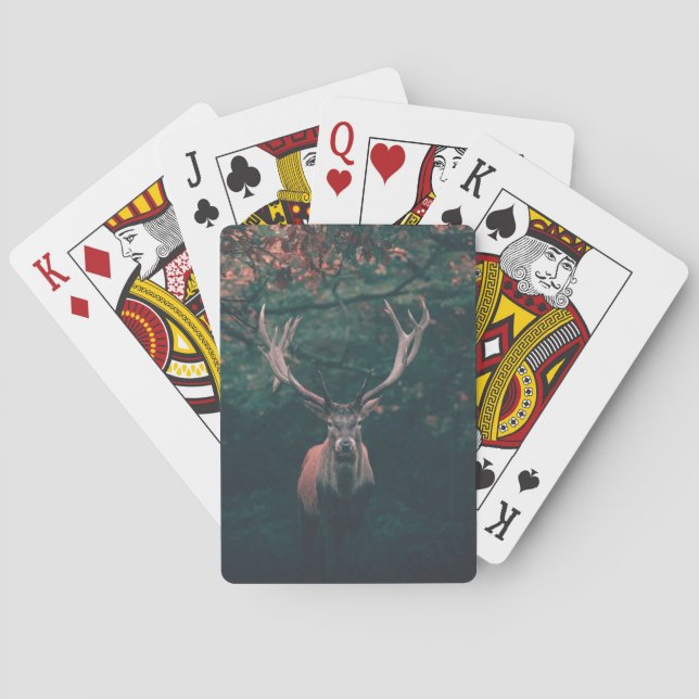 Hane Hjort Vilddjur Casinokort (Baksidan)