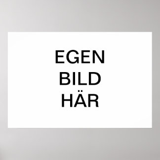 Hänegen Affisch/Poster med egen byggtext och text Poster