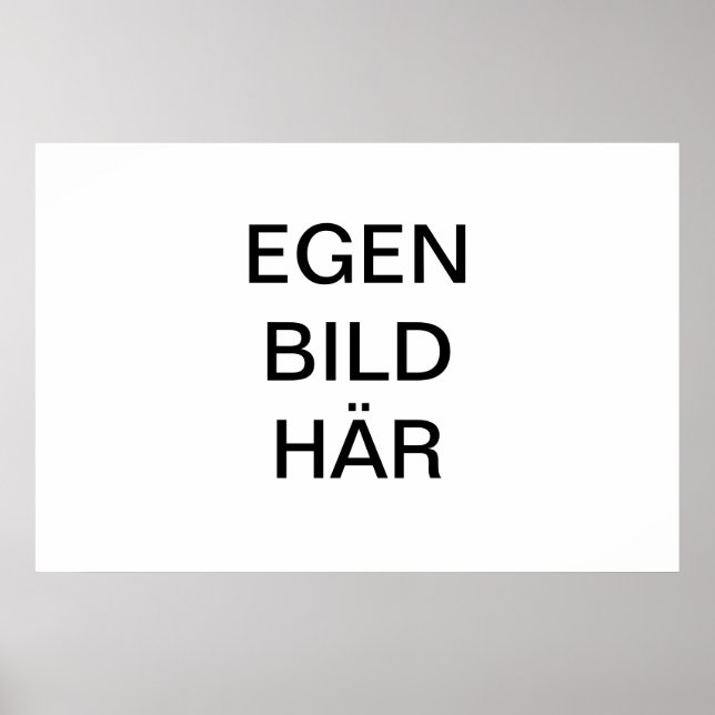 Hänegen Affisch/Poster med egen byggtext och text Poster (Framsidan)