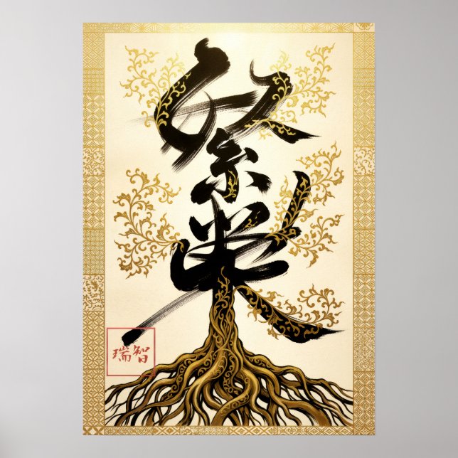 Hanei: Prosperity Kanji Art260030205 Poster (Framsidan)