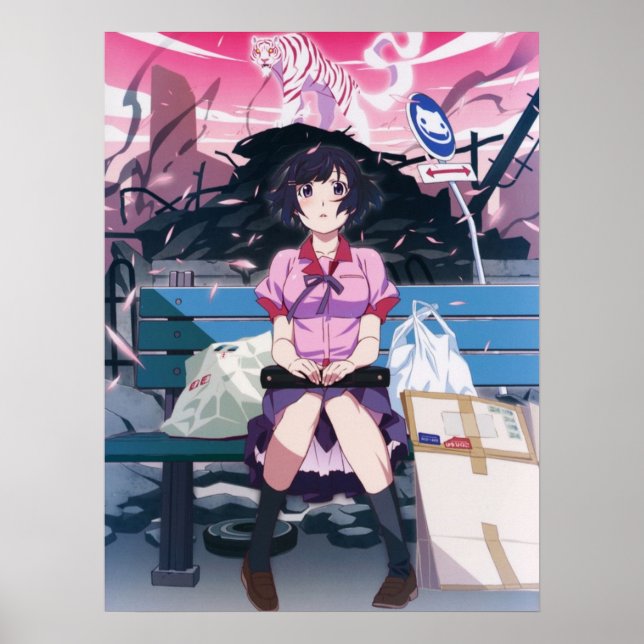 Hanekawa Tsubasa i Monogatari-serien Poster (Framsidan)