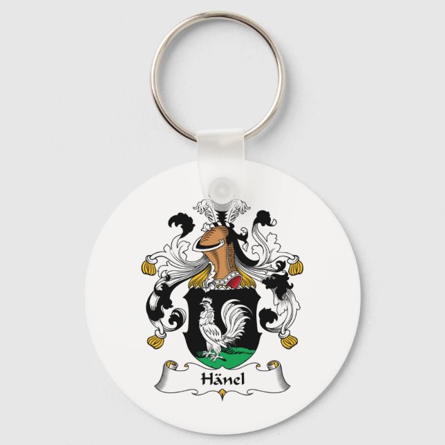 Hanel Family Crest Nyckelring (Framsida)