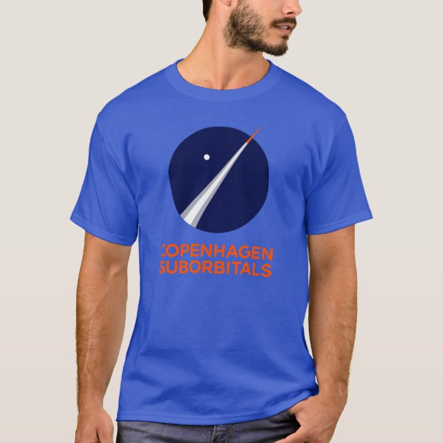 Hanes T-tröja med den KöpenhamnSuborbitals Tee Shirt (Framsida)