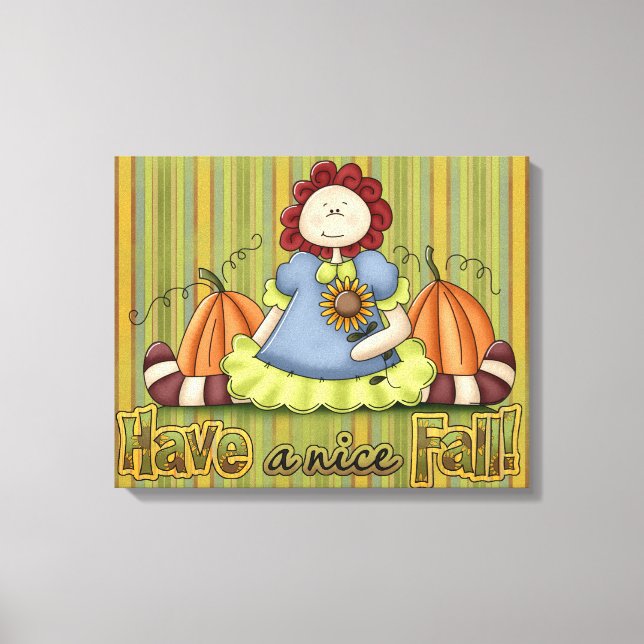 HANFall arbetsyta med Wrapped Canvas (Framsida)