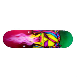 Hänförd flicka - skridskodäck old school skateboard bräda 21,6 cm
