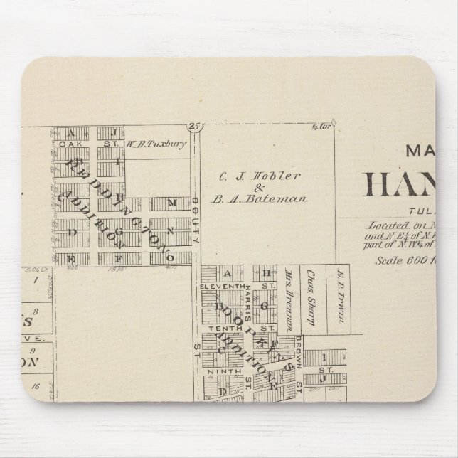 Hanford, Tulare County Musmatta (Framsidan)