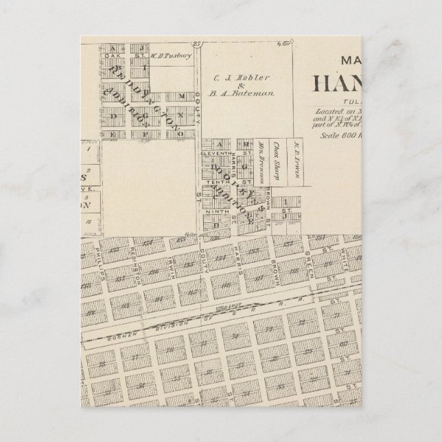 Hanford, Tulare County Vykort (Framsida)