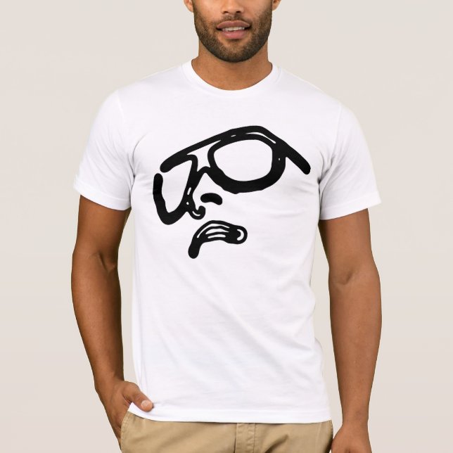 Hänfört ansikte - RetroMe - T-tröja Tee Shirt (Framsida)