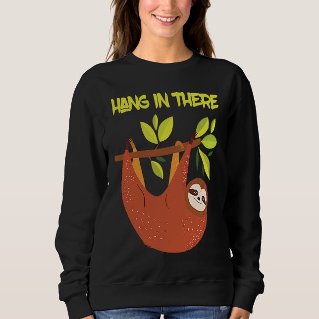 Hang cute sloth in the tree t shirt (Framsida)