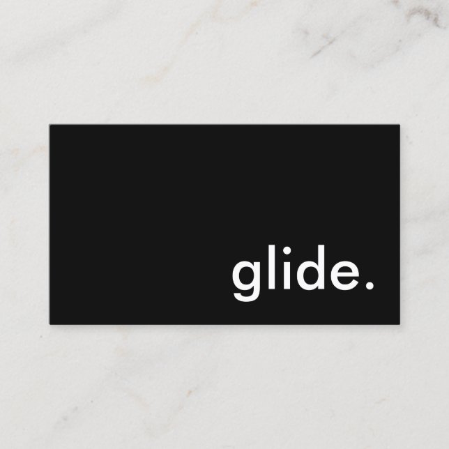 Häng glide. visitkort (Framsida)