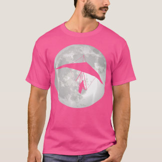 Hang Glider Soaring Full Moon High Flying Hang Gli T Shirt