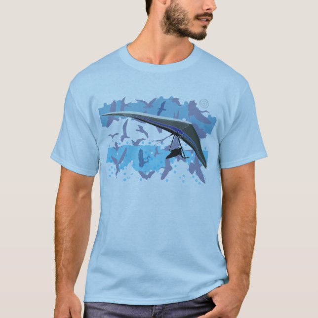HANG GLIDING Birds pontocentral Tee (Framsida)