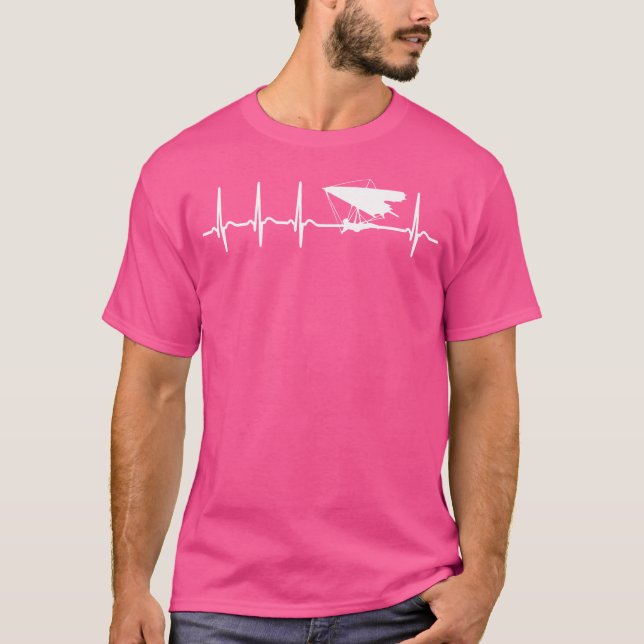 Hang Gliding Heart - Best Humorous Sayings Quotes  T Shirt (Framsida)