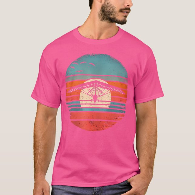 Hang Gliding Sunset T Shirt (Framsida)