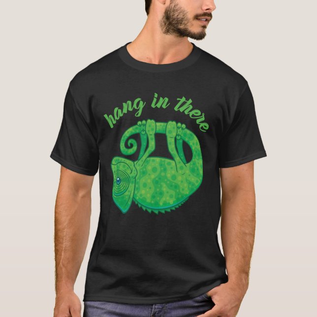 Häng in där Magic Chameleon T Shirt (Framsida)