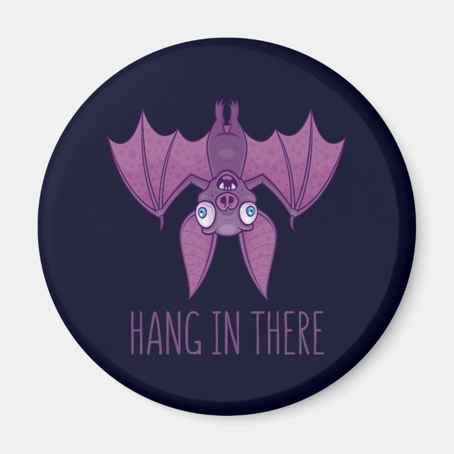 Häng in där Wacky Vampire Fladdermus Magnet (Framsidan)