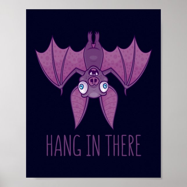 Häng in där Wacky Vampire Fladdermus Poster (Framsidan)