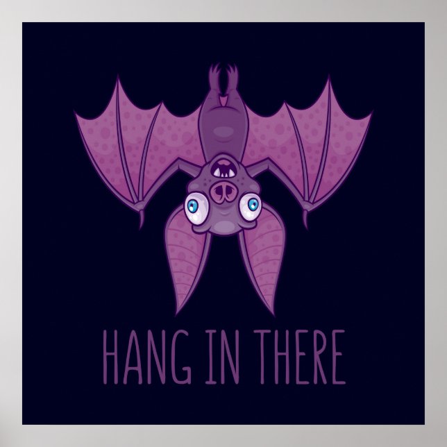 Häng in där Wacky Vampire Fladdermus Poster (Framsidan)