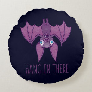 Häng in där Wacky Vampire Fladdermus Rund Kudde