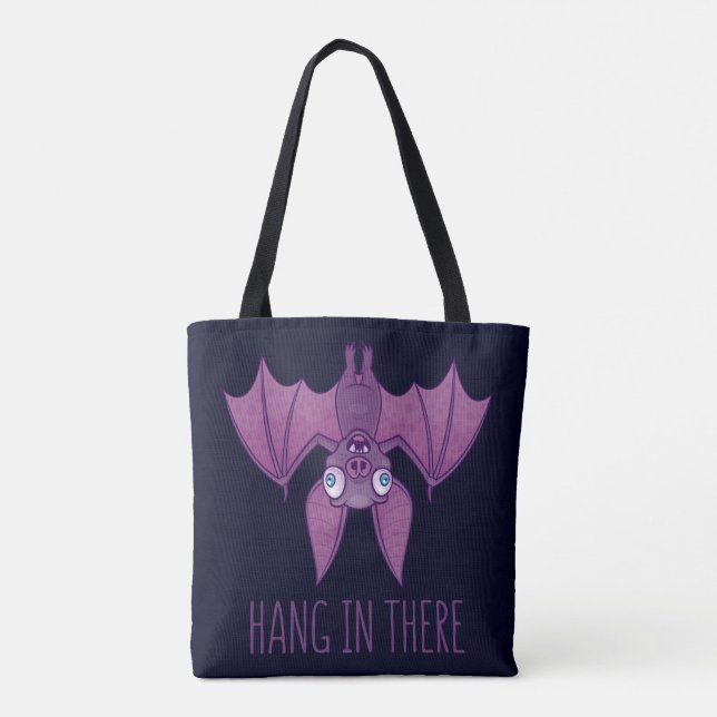 Häng in där Wacky Vampire Fladdermus Tygkasse (Baksida)