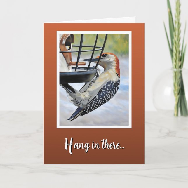 Hang in There - Birthday Card Kort (Framsida)