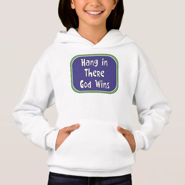 Häng kvar - Gud vinner T Shirt (Framsida)