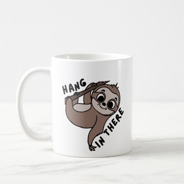 Häng kvar latmask kaffemugg (Vänster)