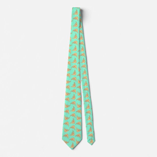Häng Loose Shaka Hawaiian Temed tie Slips (Framsida)