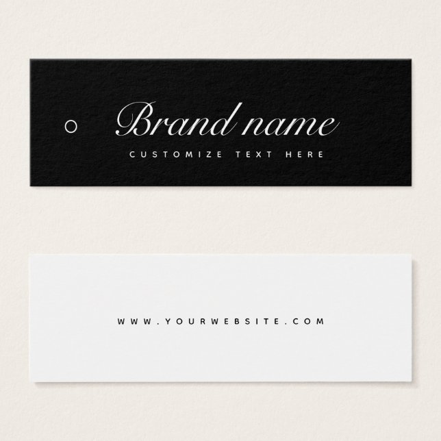 Häng Märkre för affärsetikett Litet Visitkort (Framsida & baksida)