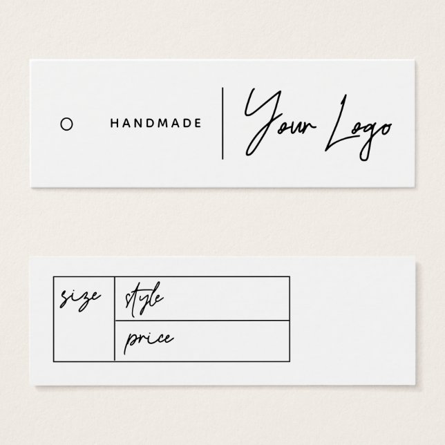 Häng Märkre för Business Logotyp Litet Visitkort (Framsida & baksida)