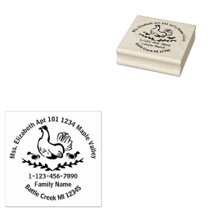 Häng med Chickar för Gult Line Art Hemkontaktinf Stämpel