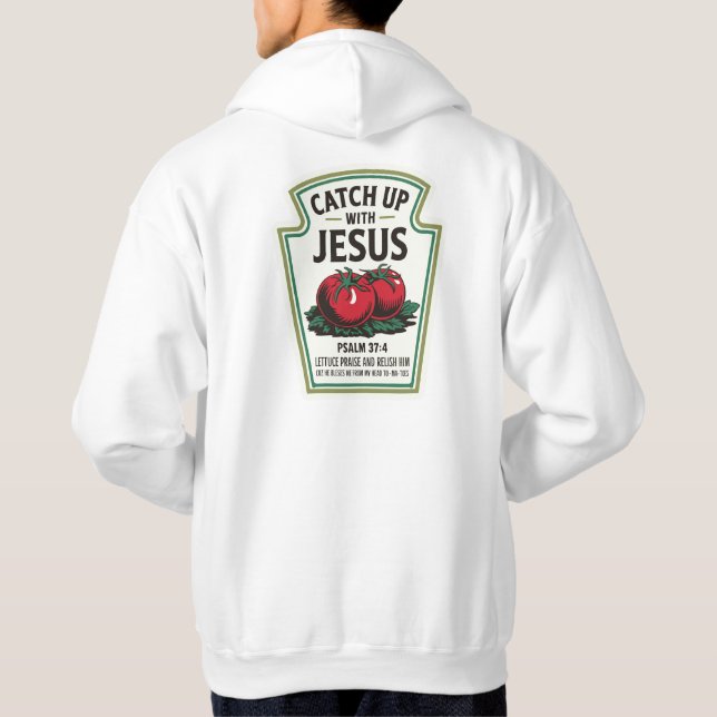 Häng med Jesus Hoodie (Baksida)