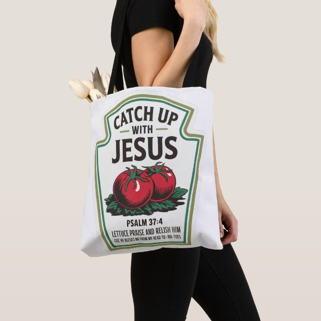 Häng med Jesus Tygkasse (Närbild)