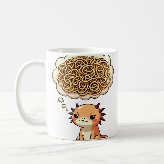 Hang On Let Me Overthink This Axolotl Introvert Fu Kaffemugg (Vänster)