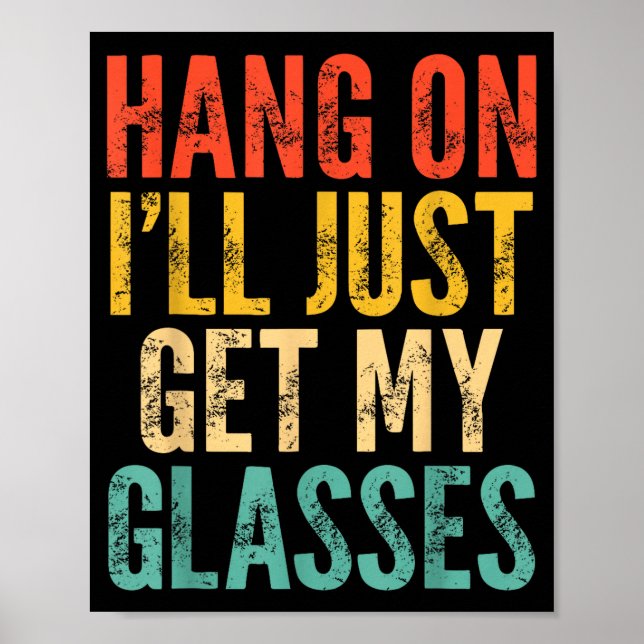 Häng på, jag hämtar bara mina glasögon poster (Framsidan)