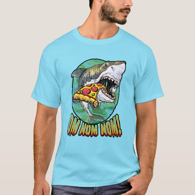 Hang Pizza Shark T Shirt (Framsida)