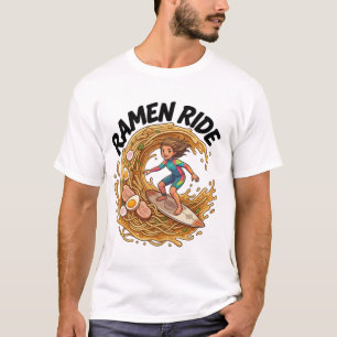 Häng Ten på en smakrik Ramen-våg T Shirt