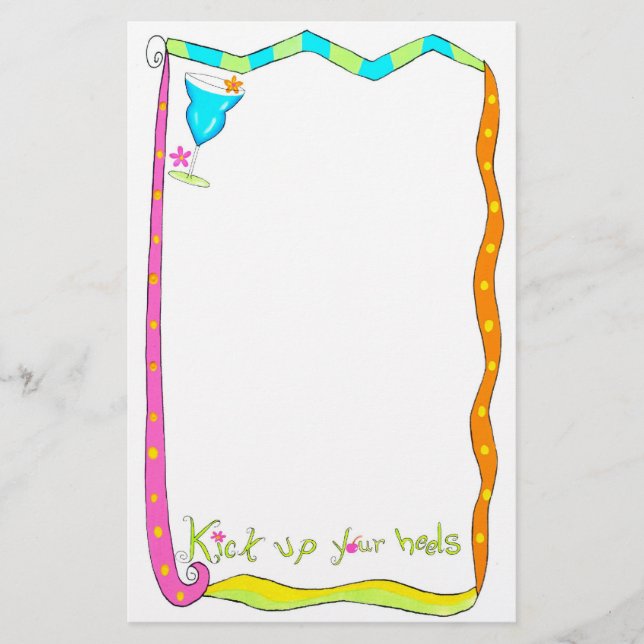 Häng upp den vita stationalen i Heels Brevpapper (Framsida)