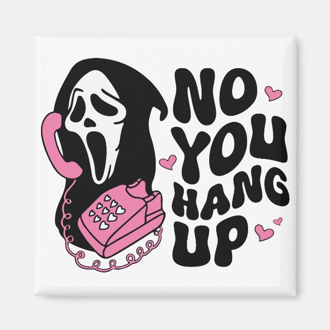 "Häng upp" Ghostface Horror Fläkt Gift Magnet (Framsidan)