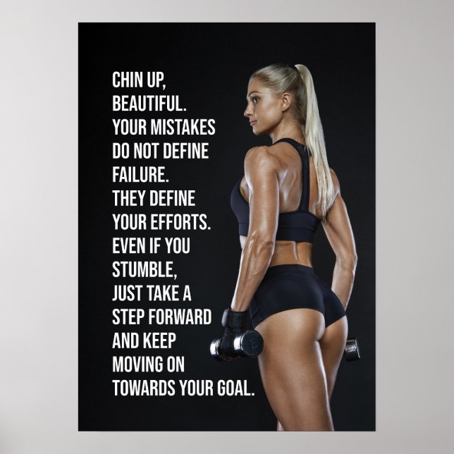 Häng upp vackra, Poster av kvinnornas gym (Framsidan)