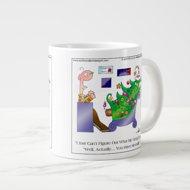 HANG-UPS Tecknad kaffemugg Jumbo Mugg (Framsida höger)