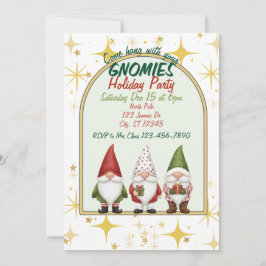 Hang with your Gnomies Holiday Party Invitation Inbjudningar