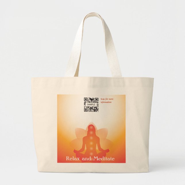 Hänga lös mallYoga Jumbo Tygkasse (Framsidan)