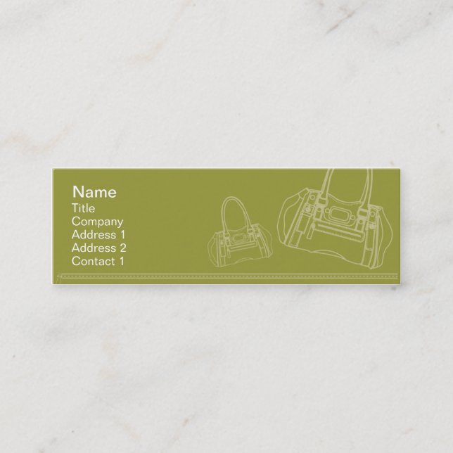 Hänga lös - smalan mini visitkort (Framsida)