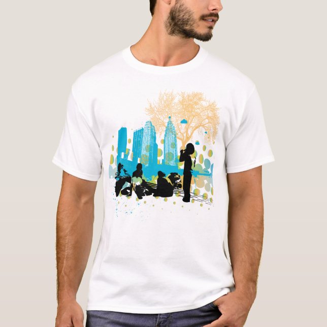 hänga ut med ligan t shirt (Framsida)