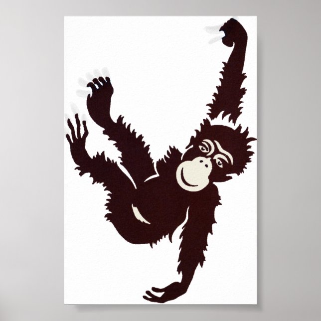 Hängande apa poster (Framsidan)
