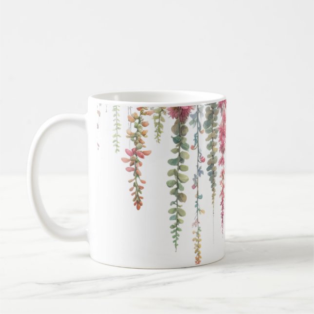 Hängande blommor kaffemugg (Vänster)