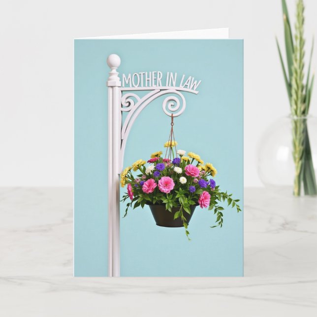 Hängande blommor Mamma-kort Kort (Framsida)