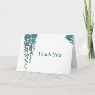 Hängande blomsterteal enkel dekoration tack kort